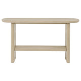  Coaster Furniture Kailani 706589 Coastal Sofa Console Table with Shelf - Beige Oak IMAGE 6