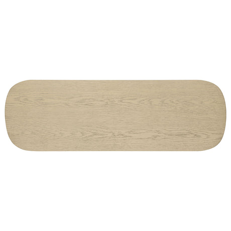  Coaster Furniture Kailani 706589 Coastal Sofa Console Table with Shelf - Beige Oak IMAGE 7