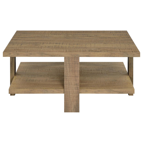  Coaster Furniture Dawn 707718-S2 2-piece Round Coffee and End Table Set - Mango Brown IMAGE 4