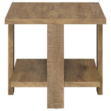  Coaster Furniture Dawn 707718-S3 3-piece Round Coffee and End Table Set - Mango Brown IMAGE 4