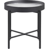  Coaster Furniture Ozella 707898-S2 2-piece Round Coffee and End Table Set - Sandy Black IMAGE 11