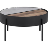  Coaster Furniture Ozella 707898-S2 2-piece Round Coffee and End Table Set - Sandy Black IMAGE 8