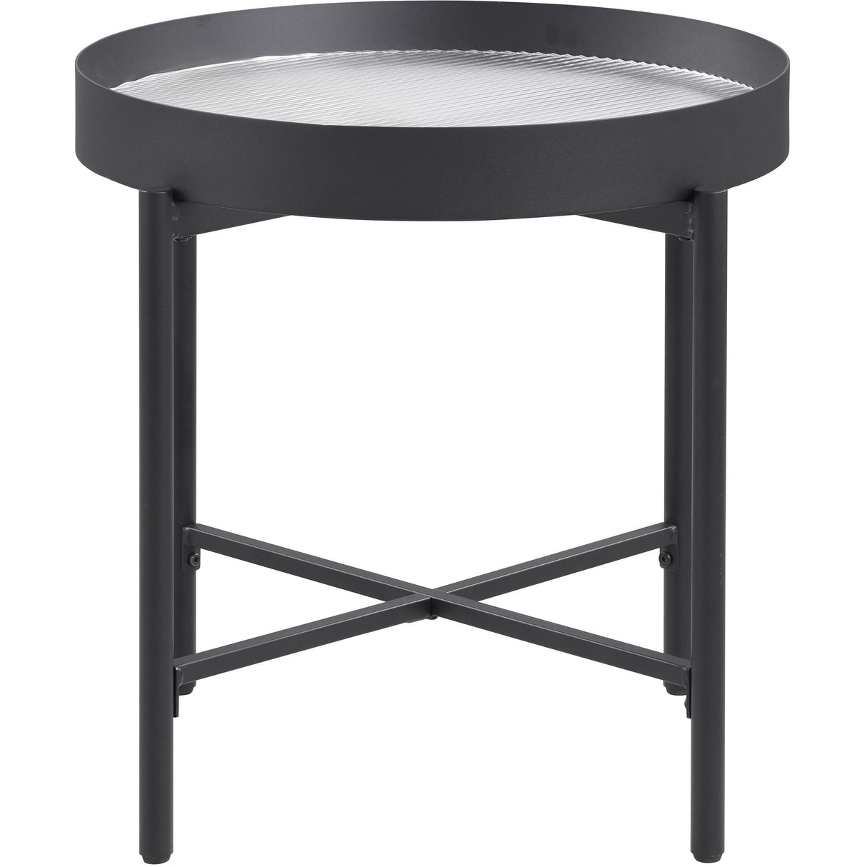  Coaster Furniture Ozella 707898-S3 3-piece Round Coffee and End Table Set - Sandy Black IMAGE 11