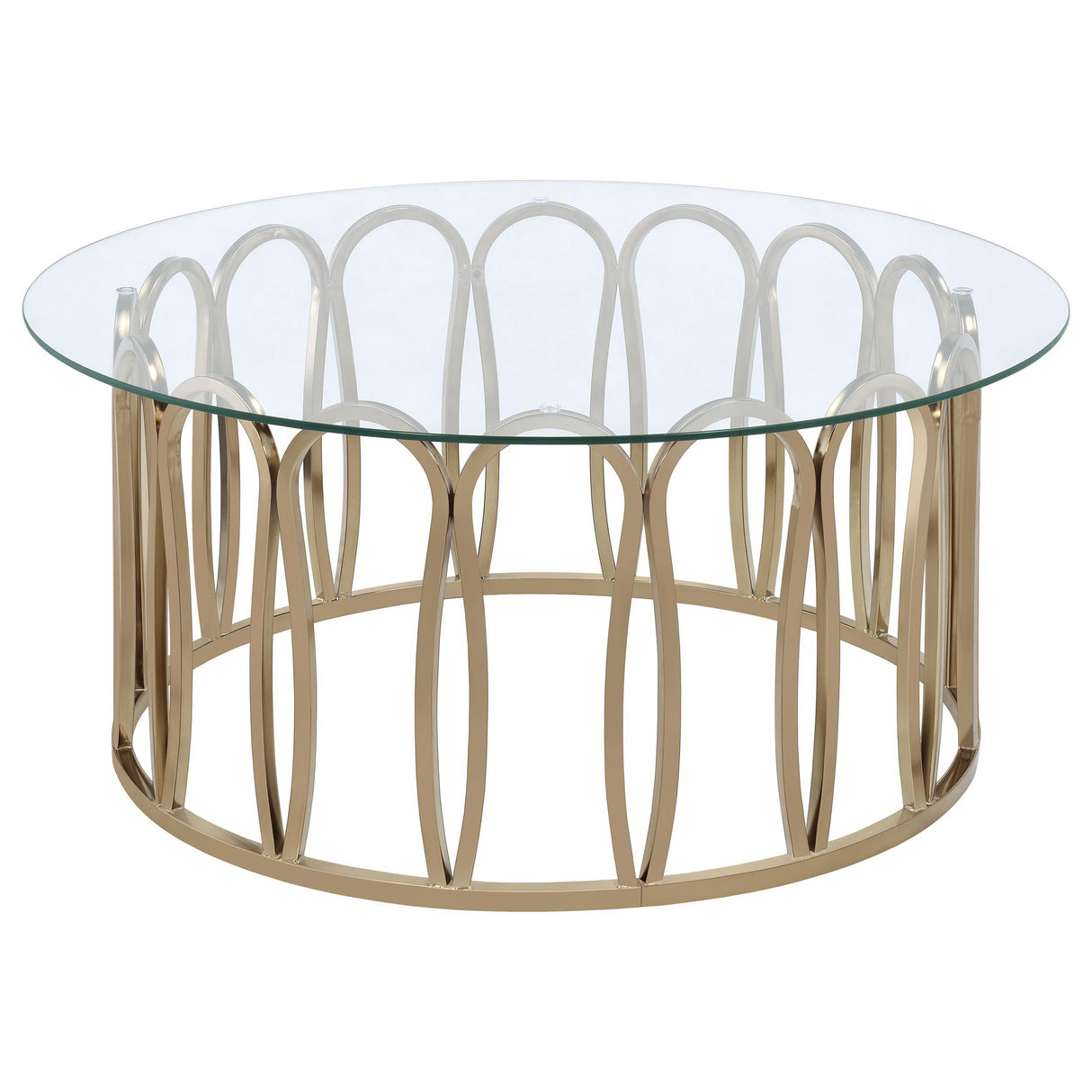  Coaster Furniture Monett 708058-S2 2-piece Coffee and End Table Set - Chocolate Chrome IMAGE 4