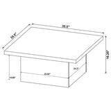  Coaster Furniture Devar 708068-S3 3-piece Square Coffee and End Table Set - Mango IMAGE 10