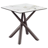  Coaster Furniture Carvell 708138-S2 2-piece Square Coffee and End Table Set - Mirage White IMAGE 7