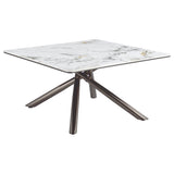  Coaster Furniture Carvell 708138-S3 3-piece Square Coffee and End Table Set - Mirage White IMAGE 5