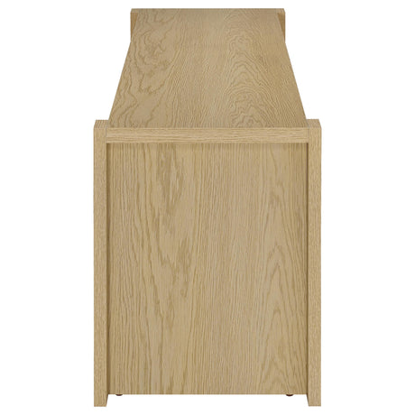 Coaster Furniture Laurelton 708222 60-inch 2-door TV Stand Media Console - Light Oak IMAGE 3