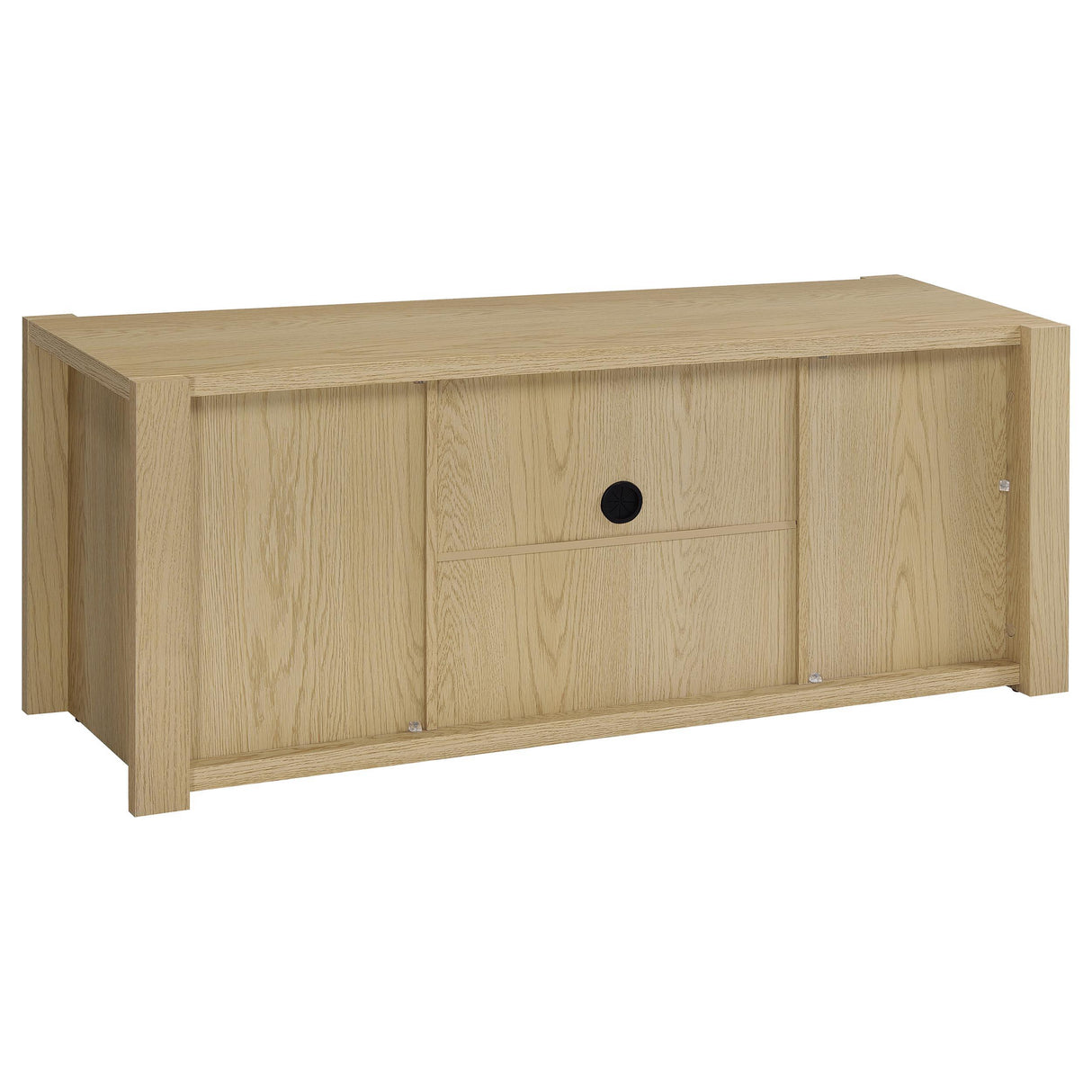 Coaster Furniture Laurelton 708222-SET 3-piece Entertainment Center TV Stand - Light Oak IMAGE 11