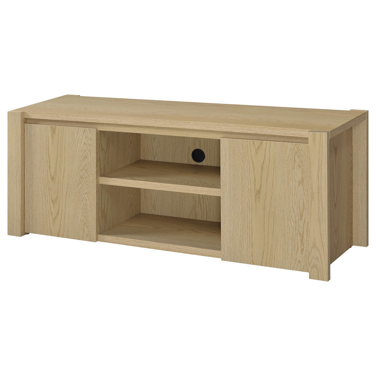  Coaster Furniture Laurelton 708222-SET 3-piece Entertainment Center TV Stand - Light Oak IMAGE 16