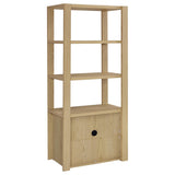  Coaster Furniture Laurelton 708224 3-shelf Media Tower Tall Pier Cabinet - Light Oak IMAGE 1