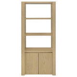  Coaster Furniture Laurelton 708224 3-shelf Media Tower Tall Pier Cabinet - Light Oak IMAGE 11