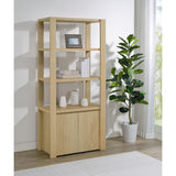  Coaster Furniture Laurelton 708224 3-shelf Media Tower Tall Pier Cabinet - Light Oak IMAGE 2