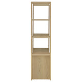  Coaster Furniture Laurelton 708224 3-shelf Media Tower Tall Pier Cabinet - Light Oak IMAGE 4