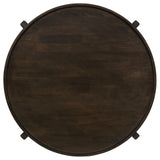  Coaster Furniture Cota 708288-S2 2-piece Solid Wood Coffee and End Table Set - Dark Brown IMAGE 5