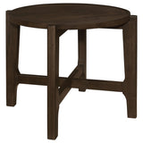  Coaster Furniture Cota 708288-S2 2-piece Solid Wood Coffee and End Table Set - Dark Brown IMAGE 8