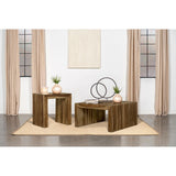 Coaster Furniture Odilia 708418-S2 2-piece Solid Wood Coffee and End Table Set - Auburn IMAGE 2
