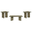 Coaster Furniture Andando 708498-S3 3-piece Coffee and End Table Set - Mango Brown IMAGE 1