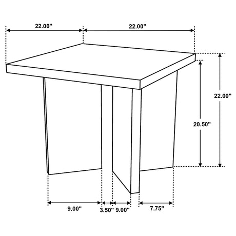  Coaster Furniture Andando 708498-S3 3-piece Coffee and End Table Set - Mango Brown IMAGE 11