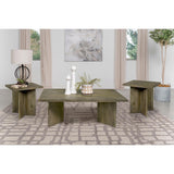  Coaster Furniture Andando 708498-S3 3-piece Coffee and End Table Set - Mango Brown IMAGE 2