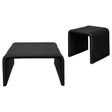  Coaster Furniture Cahya 708518-S2 2-piece Rattan Coffee and End Table Set - Black IMAGE 1