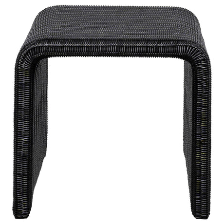  Coaster Furniture Cahya 708518-S2 2-piece Rattan Coffee and End Table Set - Black IMAGE 3