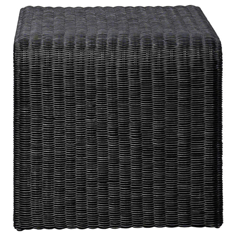  Coaster Furniture Cahya 708518-S2 2-piece Rattan Coffee and End Table Set - Black IMAGE 5