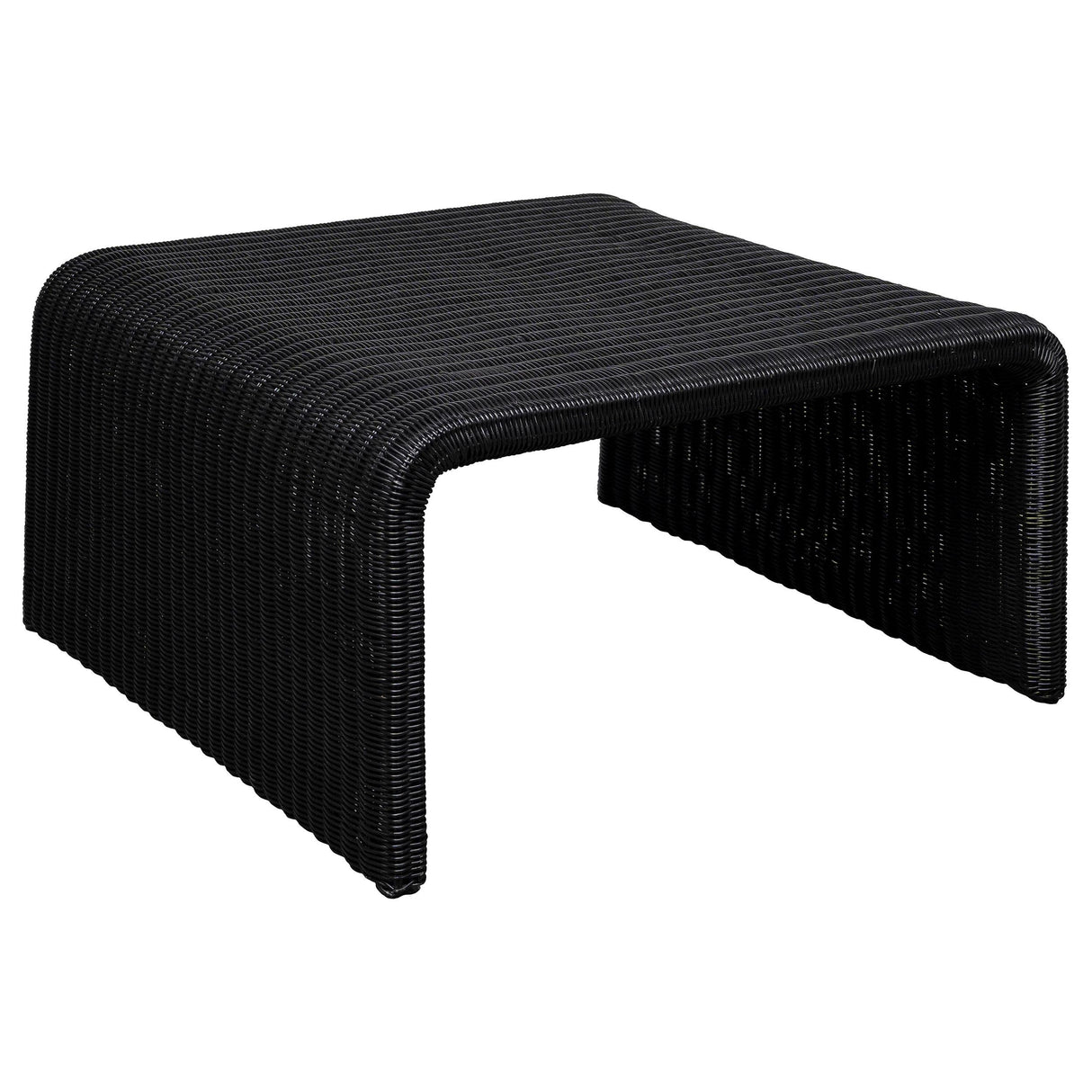  Coaster Furniture Cahya 708518-S2 2-piece Rattan Coffee and End Table Set - Black IMAGE 7