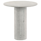  Coaster Furniture Astoria 709668-S2 2-piece Marble Coffee and End Table Set - White IMAGE 4