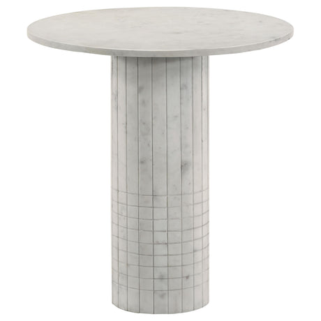  Coaster Furniture Astoria 709668-S2 2-piece Marble Coffee and End Table Set - White IMAGE 4