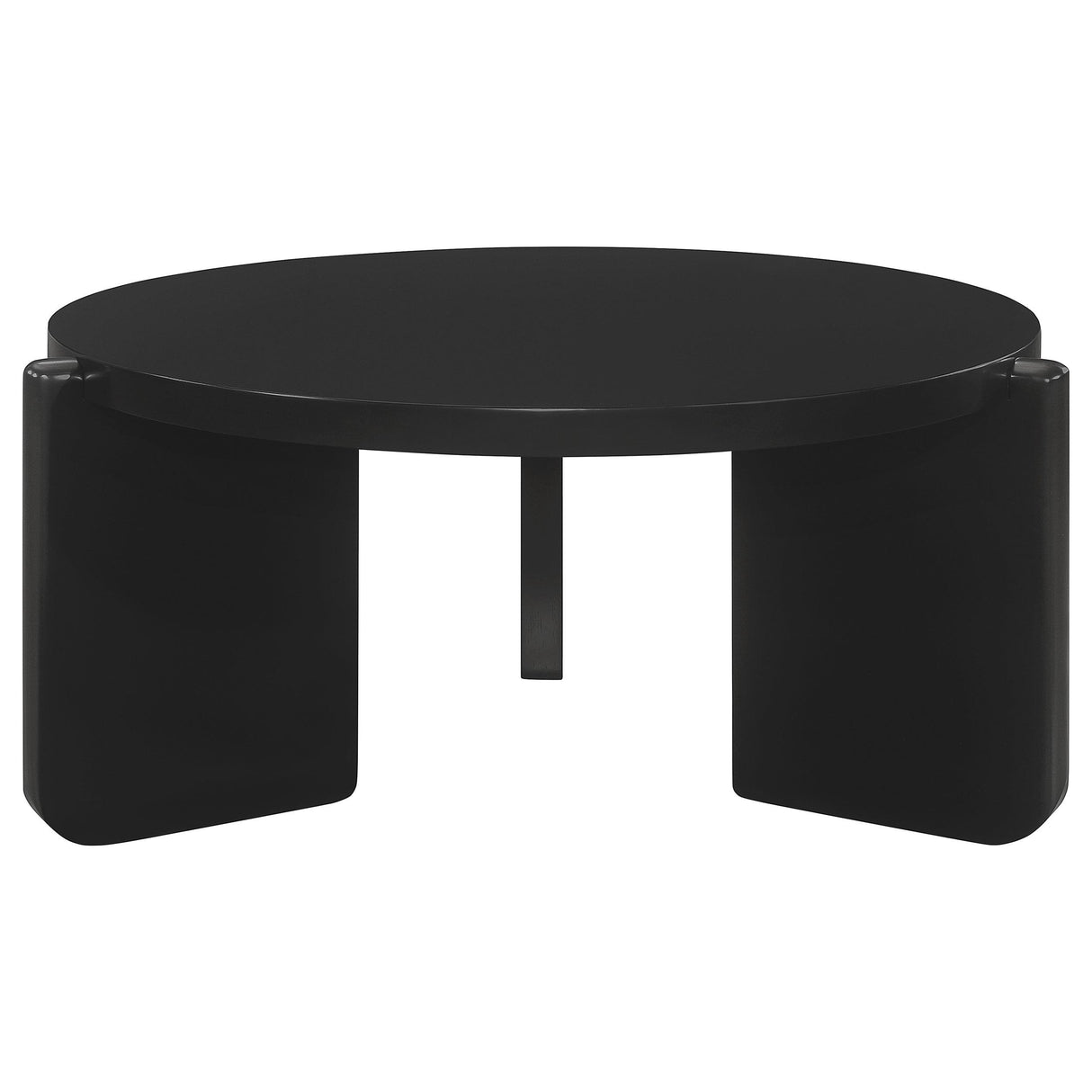  Coaster Furniture Cordova 709678-S2 2-piece Solid Wood Coffee and End Table Set - Black IMAGE 3