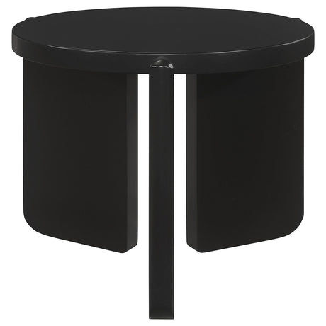  Coaster Furniture Cordova 709678-S2 2-piece Solid Wood Coffee and End Table Set - Black IMAGE 7