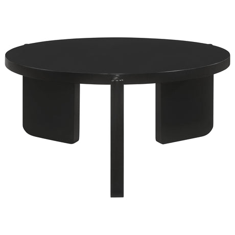  Coaster Furniture Cordova 709678-S2 2-piece Solid Wood Coffee and End Table Set - Black IMAGE 8