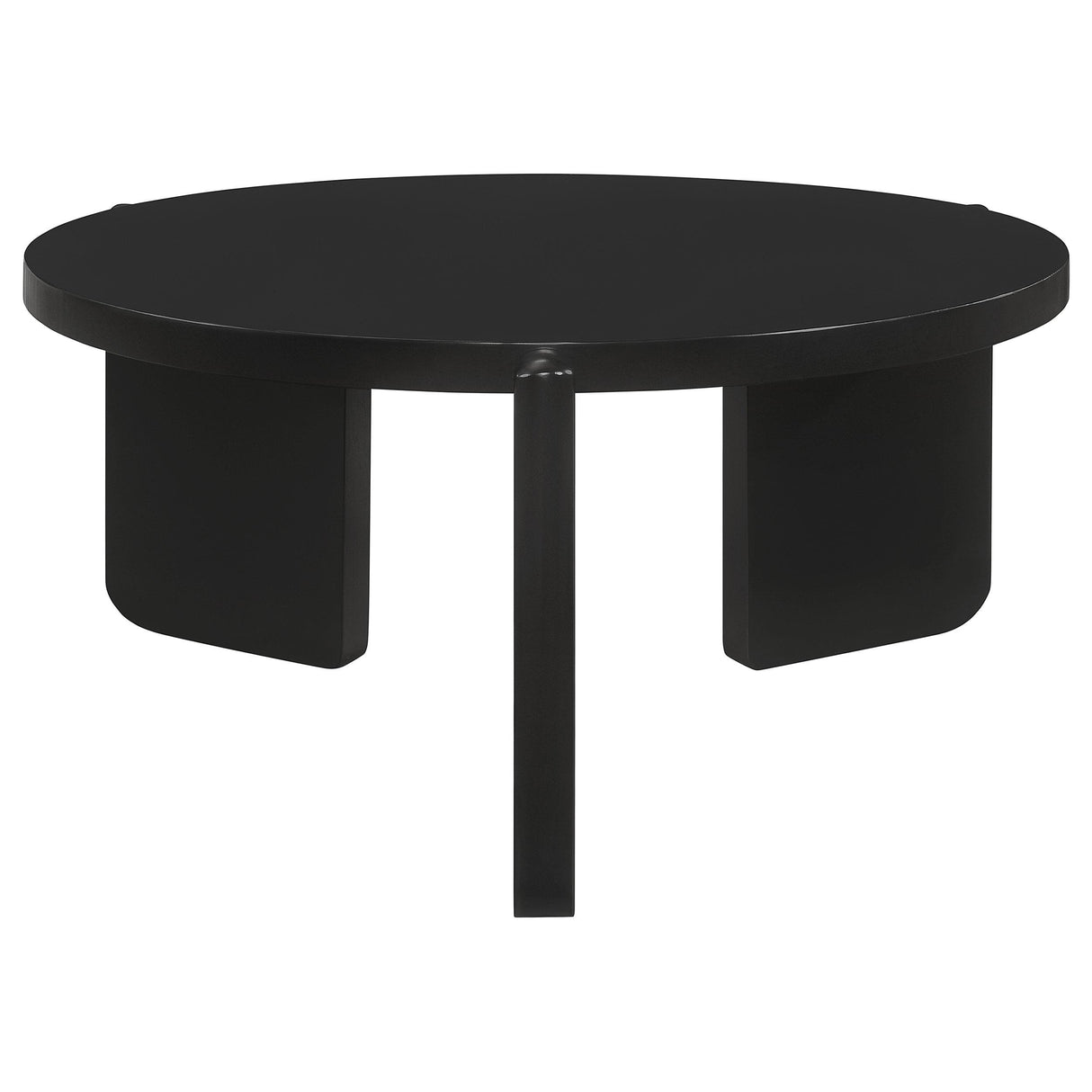  Coaster Furniture Cordova 709678-S3 3-piece Solid Wood Coffee and End Table Set - Black IMAGE 7