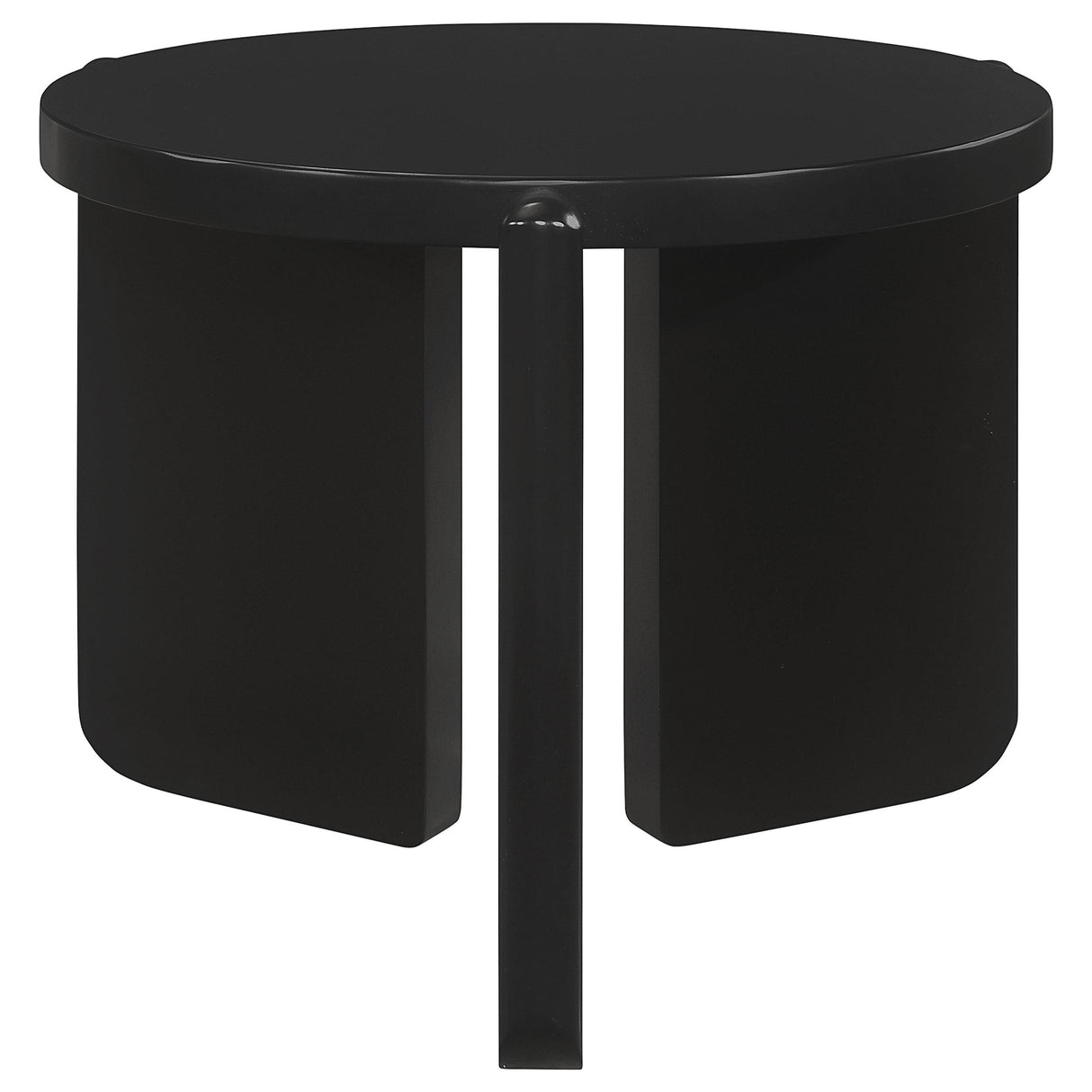  Coaster Furniture Cordova 709678-S3 3-piece Solid Wood Coffee and End Table Set - Black IMAGE 8