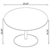  Coaster Furniture Ganso 709688-S2 2-piece Round Glass Top Coffee and End Table Set - Black IMAGE 6