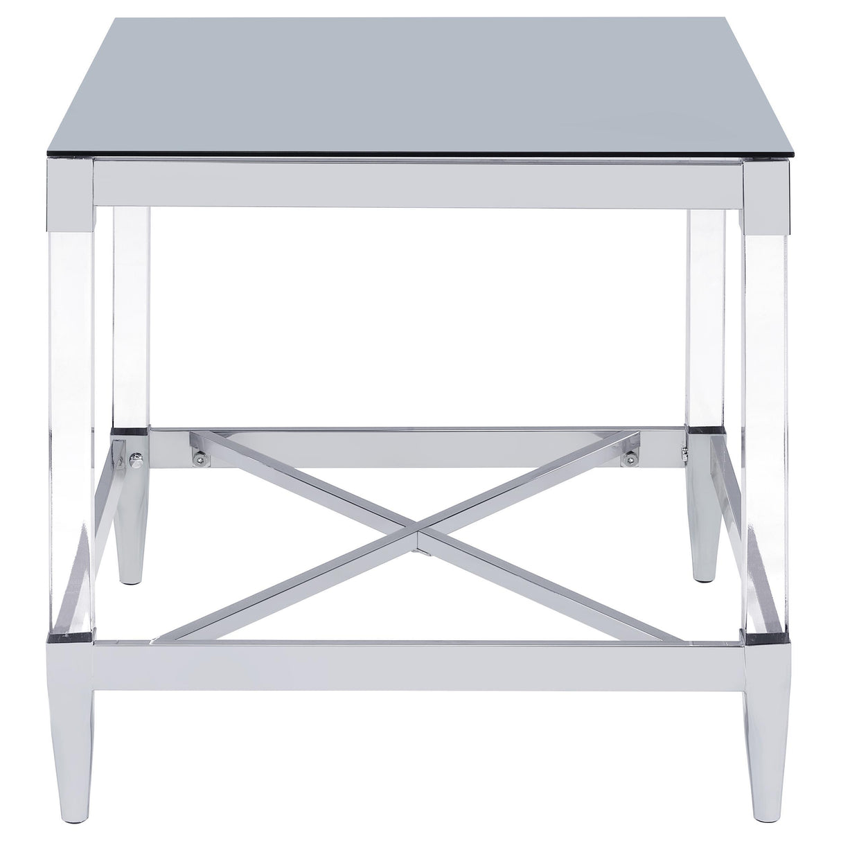  Coaster Furniture Lindley 709728-S3 3-piece Square Coffee and End Table Set - Chrome IMAGE 4