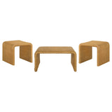  Coaster Furniture Cahya 709818-S3 3-piece Rattan Coffee and End Table Set - Natural IMAGE 1