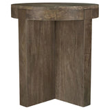  Coaster Furniture Kinkaid 710138-S3 3-piece Solid Wood Coffee and End Table Set - Brown IMAGE 4
