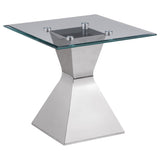  Coaster Furniture Jenny 710208-S2 2-piece Rectangular Coffee and End Table Set - Chrome IMAGE 3