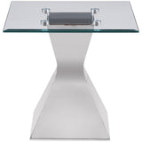  Coaster Furniture Jenny 710208-S2 2-piece Rectangular Coffee and End Table Set - Chrome IMAGE 6