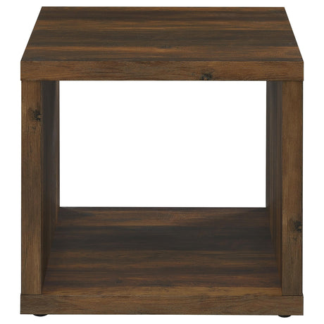  Coaster Furniture Frisco 710508-S2 2-piece Coffee and End Table Set - Dark Pine IMAGE 11