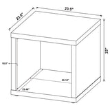  Coaster Furniture Frisco 710508-S2 2-piece Coffee and End Table Set - Dark Pine IMAGE 13