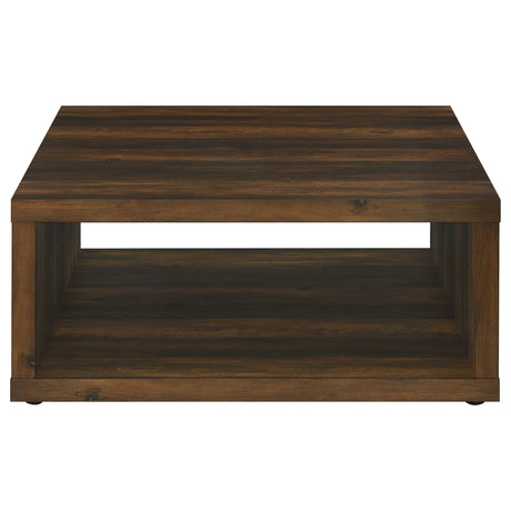  Coaster Furniture Frisco 710508-S2 2-piece Coffee and End Table Set - Dark Pine IMAGE 8