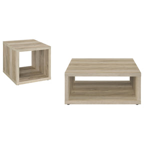  Coaster Furniture Frisco 710518-S2 2-piece Coffee and End Table Set - Distressed Pine IMAGE 1