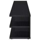  Coaster Furniture Cartmill 710533 78-inch 2-tier TV Stand Media Console - Black IMAGE 4