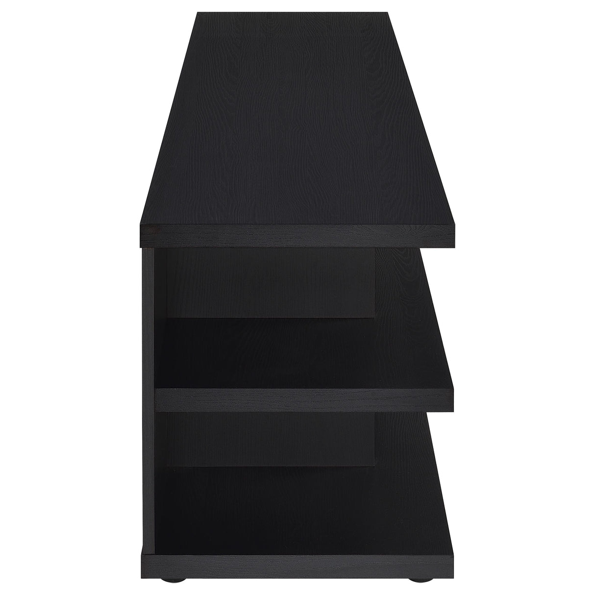  Coaster Furniture Cartmill 710533 78-inch 2-tier TV Stand Media Console - Black IMAGE 5