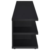  Coaster Furniture Cartmill 710533 78-inch 2-tier TV Stand Media Console - Black IMAGE 5