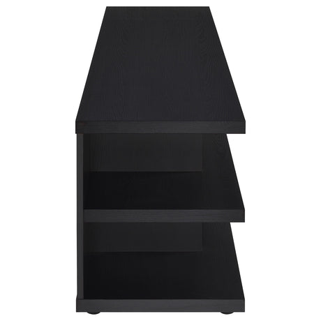  Coaster Furniture Cartmill 710533 78-inch 2-tier TV Stand Media Console - Black IMAGE 5