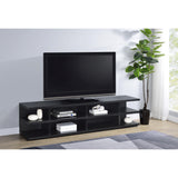  Coaster Furniture Cartmill 710533 78-inch 2-tier TV Stand Media Console - Black IMAGE 6